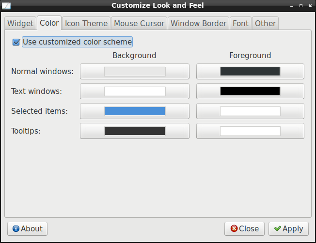 Customize Look and Feel_Color